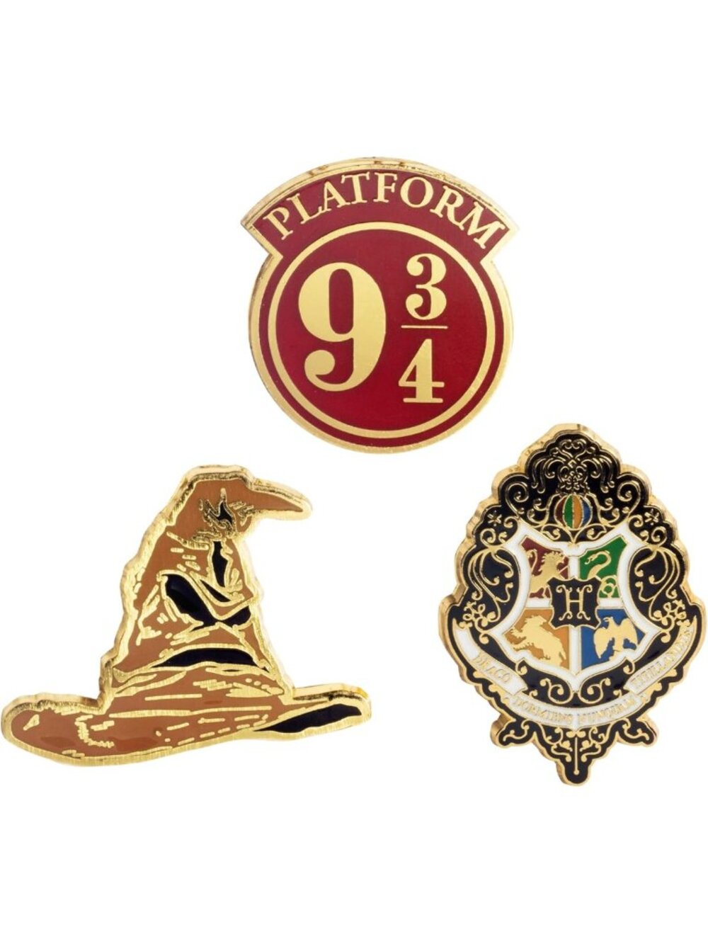 Set of 3 Enamel Pins - Collectible Metal Pin Buttons for Kids & Teens - Perfect